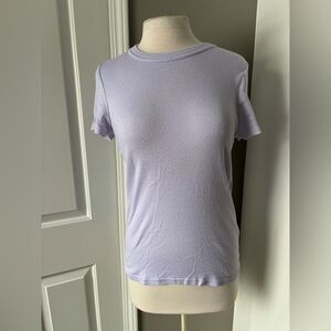 Michael Stars Light Purple Short Sleeve Tee XL